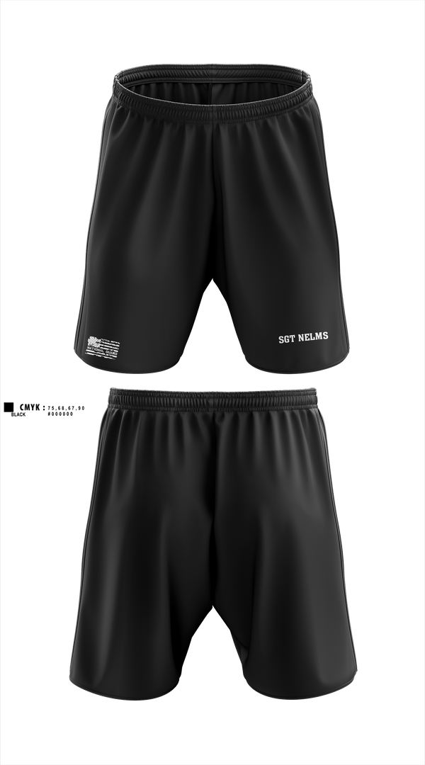 Athletic Shorts With Pockets, SGT Nelms, National Guard, Teamtime, Team time, sublimation, custom sports apparel, team uniforms, spirit wear, spiritwear, sports uniforms, custom shirts, team store, custom team store, fundraiser sports, apparel fundraiser
