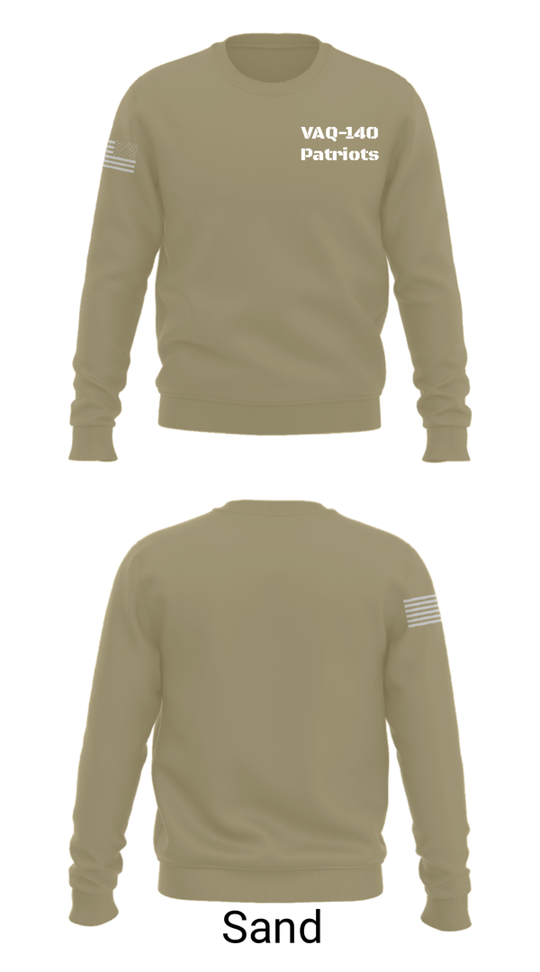 Crew Neck Sweatshirt, VAQ-140 Patriots, Navy, Teamtime, Team time, sublimation, custom sports apparel, team uniforms, spirit wear, spiritwear, sports uniforms, custom shirts, team store, custom team store, fundraiser sports, apparel fundraiser