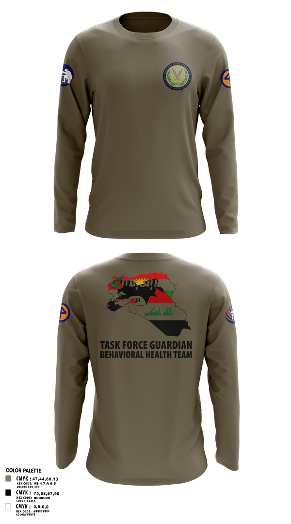 Long Sleeve Performance Polo, 44th ICBT, National Guard, Teamtime, Team time, sublimation, custom sports apparel, team uniforms, spirit wear, spiritwear, sports uniforms, custom shirts, team store, custom team store, fundraiser sports, apparel fundraiser