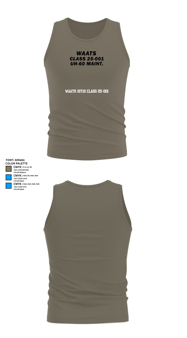 Tank Top, WAATS 15T10 CLASS 25-001, , Teamtime, Team time, sublimation, custom sports apparel, team uniforms, spirit wear, spiritwear, sports uniforms, custom shirts, team store, custom team store, fundraiser sports, apparel fundraiser