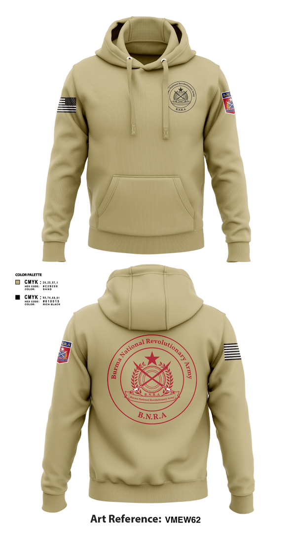 Hoodie, B.N.R.A, Army, Teamtime, Team time, sublimation, custom sports apparel, team uniforms, spirit wear, spiritwear, sports uniforms, custom shirts, team store, custom team store, fundraiser sports, apparel fundraiser