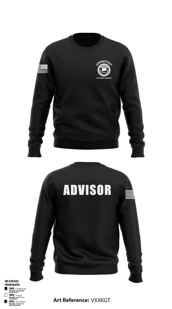 Crew Neck Sweatshirt, Waterbury Police Explorers, , Teamtime, Team time, sublimation, custom sports apparel, team uniforms, spirit wear, spiritwear, sports uniforms, custom shirts, team store, custom team store, fundraiser sports, apparel fundraiser