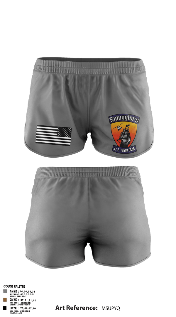Ranger Panties, A/2135th GSAB “SMUGGLERS”, Army, Teamtime, Team time, sublimation, custom sports apparel, team uniforms, spirit wear, spiritwear, sports uniforms, custom shirts, team store, custom team store, fundraiser sports, apparel fundraiser
