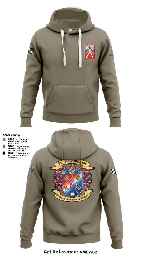 Hoodie, 16th Sustainment Brigade, Army, Teamtime, Team time, sublimation, custom sports apparel, team uniforms, spirit wear, spiritwear, sports uniforms, custom shirts, team store, custom team store, fundraiser sports, apparel fundraiser