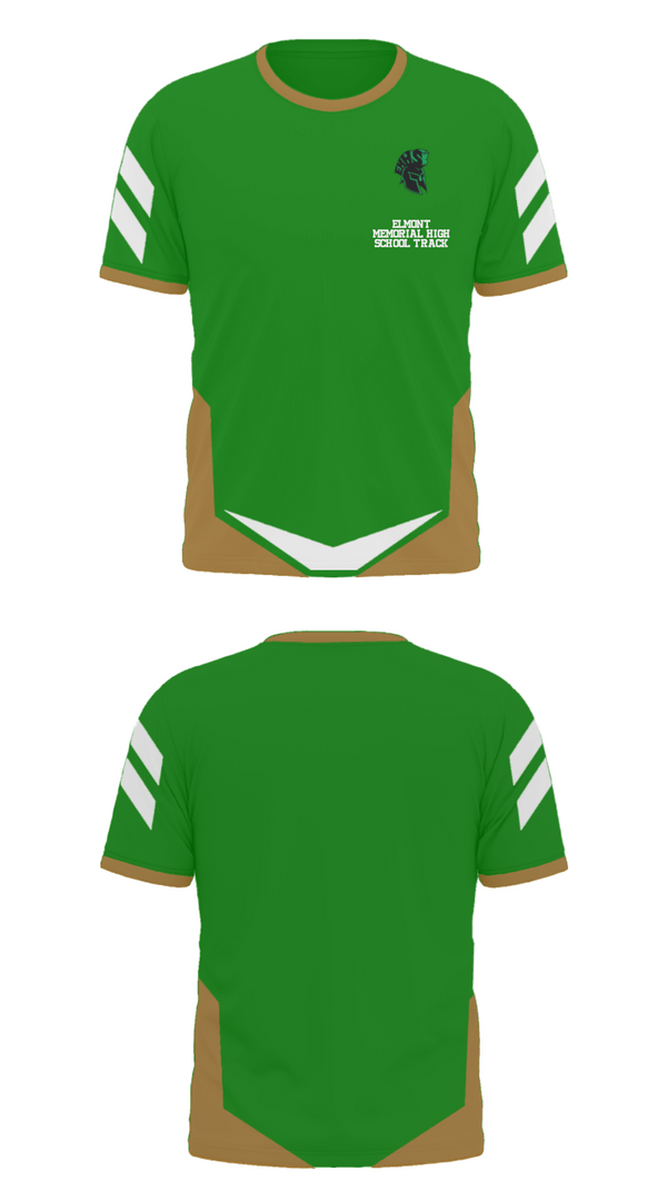 Short Sleeve Performance Polo, Elmont Memorial High School Track, Track & Field, Teamtime, Team time, sublimation, custom sports apparel, team uniforms, spirit wear, spiritwear, sports uniforms, custom shirts, team store, custom team store, fundraiser sports, apparel fundraiser