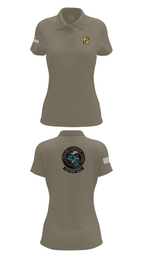 Womens Short Sleeve Performance Polo, Chanticleer company, Army, Teamtime, Team time, sublimation, custom sports apparel, team uniforms, spirit wear, spiritwear, sports uniforms, custom shirts, team store, custom team store, fundraiser sports, apparel fundraiser