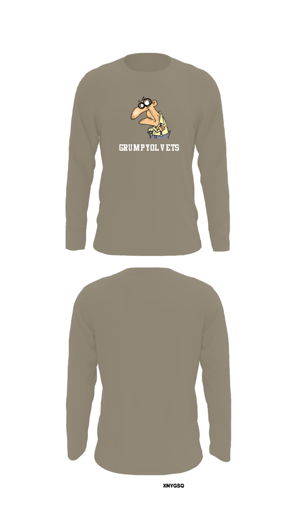 Long Sleeve Performance Shirt, GrumpyOLVets, Army, Teamtime, Team time, sublimation, custom sports apparel, team uniforms, spirit wear, spiritwear, sports uniforms, custom shirts, team store, custom team store, fundraiser sports, apparel fundraiser