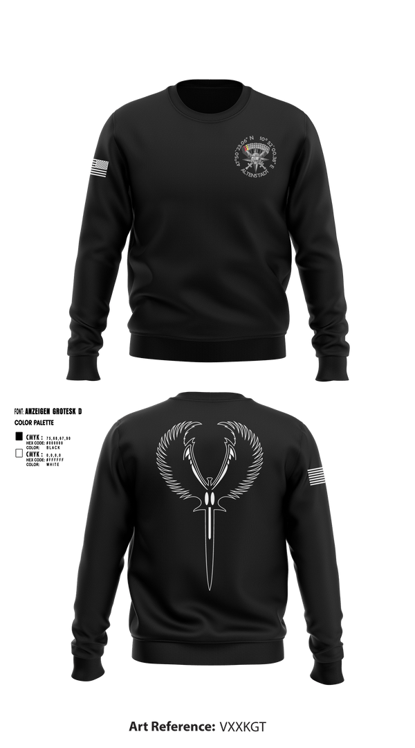 Crew Neck Sweatshirt, XI. Inspektion, Army, Teamtime, Team time, sublimation, custom sports apparel, team uniforms, spirit wear, spiritwear, sports uniforms, custom shirts, team store, custom team store, fundraiser sports, apparel fundraiser