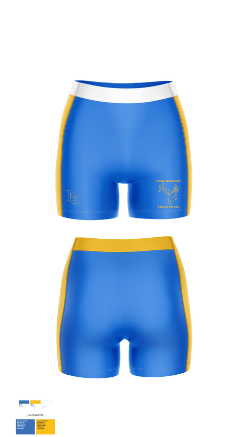 Women's Compression Shorts, Lake Quinault High School Volleyball, Women's Volleyball, Teamtime, Team time, sublimation, custom sports apparel, team uniforms, spirit wear, spiritwear, sports uniforms, custom shirts, team store, custom team store, fundraiser sports, apparel fundraiser