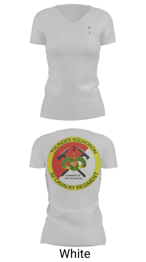 Women's Short Sleeve Vneck Shirt, 3rd Cavalry Regiment, Army, Teamtime, Team time, sublimation, custom sports apparel, team uniforms, spirit wear, spiritwear, sports uniforms, custom shirts, team store, custom team store, fundraiser sports, apparel fundraiser