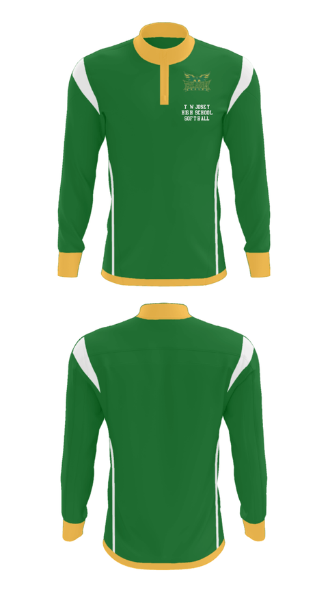 Quarter Zip Jacket, T W Josey High School Softball, Softball, Teamtime, Team time, sublimation, custom sports apparel, team uniforms, spirit wear, spiritwear, sports uniforms, custom shirts, team store, custom team store, fundraiser sports, apparel fundraiser