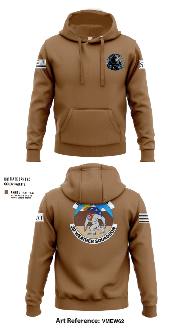 Hoodie, Detachment 1, 3rd Combat wx Sqd, Air Force, Teamtime, Team time, sublimation, custom sports apparel, team uniforms, spirit wear, spiritwear, sports uniforms, custom shirts, team store, custom team store, fundraiser sports, apparel fundraiser