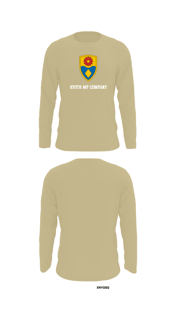 Long Sleeve Performance Shirt, 870th mp company, Army, Teamtime, Team time, sublimation, custom sports apparel, team uniforms, spirit wear, spiritwear, sports uniforms, custom shirts, team store, custom team store, fundraiser sports, apparel fundraiser