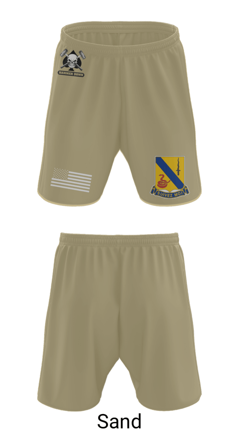 Athletic Shorts With Pockets, 2-14 CAV ACE HIGH, Army, Teamtime, Team time, sublimation, custom sports apparel, team uniforms, spirit wear, spiritwear, sports uniforms, custom shirts, team store, custom team store, fundraiser sports, apparel fundraiser