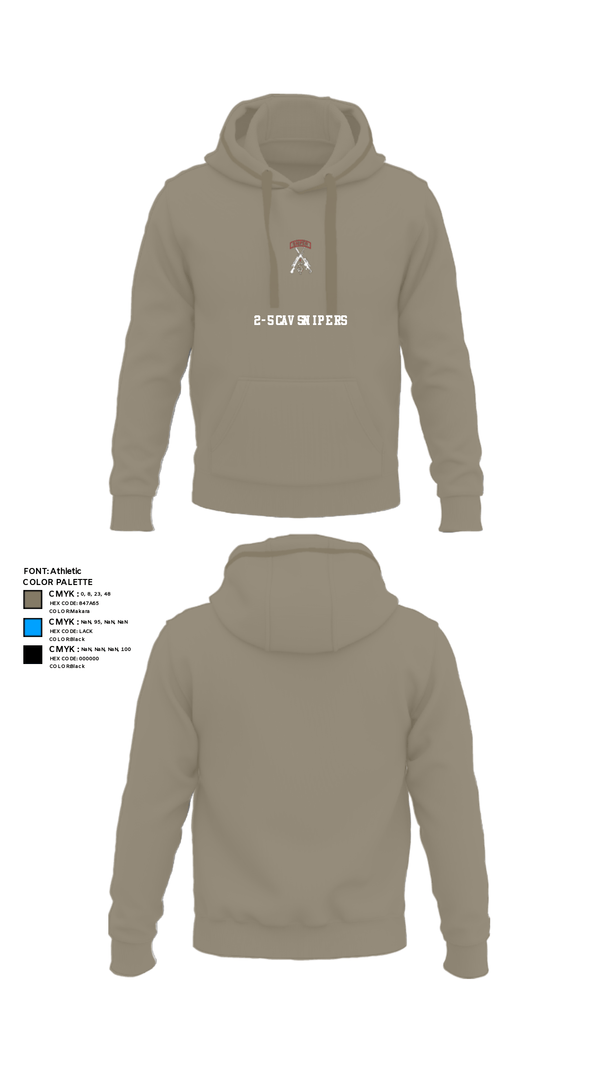 Hoodie, 2-5 CAV Snipers, Army, Teamtime, Team time, sublimation, custom sports apparel, team uniforms, spirit wear, spiritwear, sports uniforms, custom shirts, team store, custom team store, fundraiser sports, apparel fundraiser