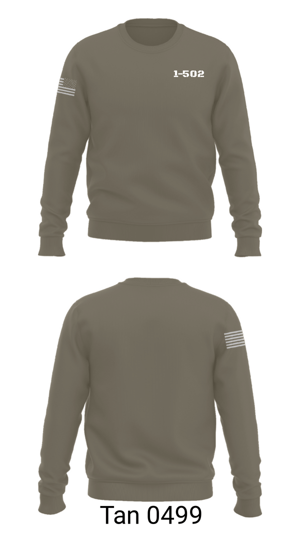 Crew Neck Sweatshirt, 1-502, Army, Teamtime, Team time, sublimation, custom sports apparel, team uniforms, spirit wear, spiritwear, sports uniforms, custom shirts, team store, custom team store, fundraiser sports, apparel fundraiser