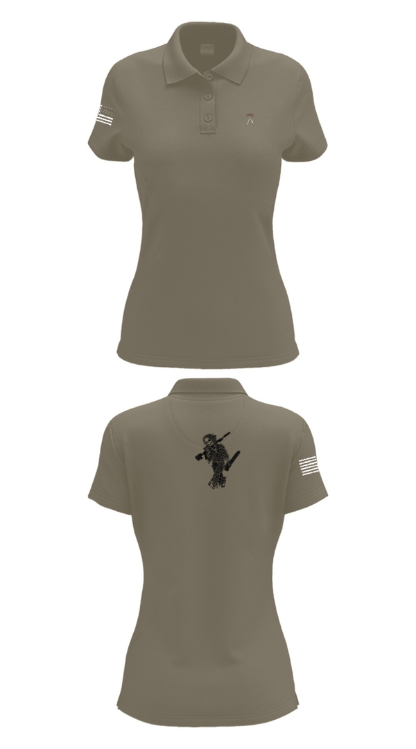 Womens Short Sleeve Performance Polo, 2-5 CAV Snipers, Army, Teamtime, Team time, sublimation, custom sports apparel, team uniforms, spirit wear, spiritwear, sports uniforms, custom shirts, team store, custom team store, fundraiser sports, apparel fundraiser
