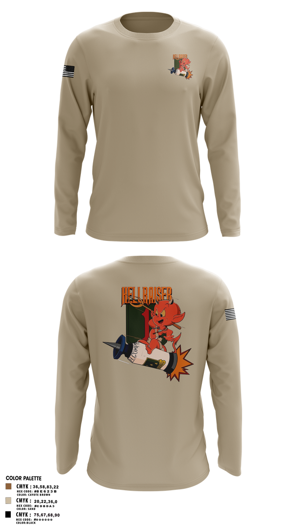 Long Sleeve Performance Shirt, , Army, Teamtime, Team time, sublimation, custom sports apparel, team uniforms, spirit wear, spiritwear, sports uniforms, custom shirts, team store, custom team store, fundraiser sports, apparel fundraiser