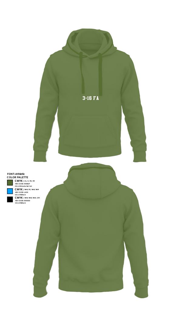 Hoodie, 3-16 FA, Army, Teamtime, Team time, sublimation, custom sports apparel, team uniforms, spirit wear, spiritwear, sports uniforms, custom shirts, team store, custom team store, fundraiser sports, apparel fundraiser