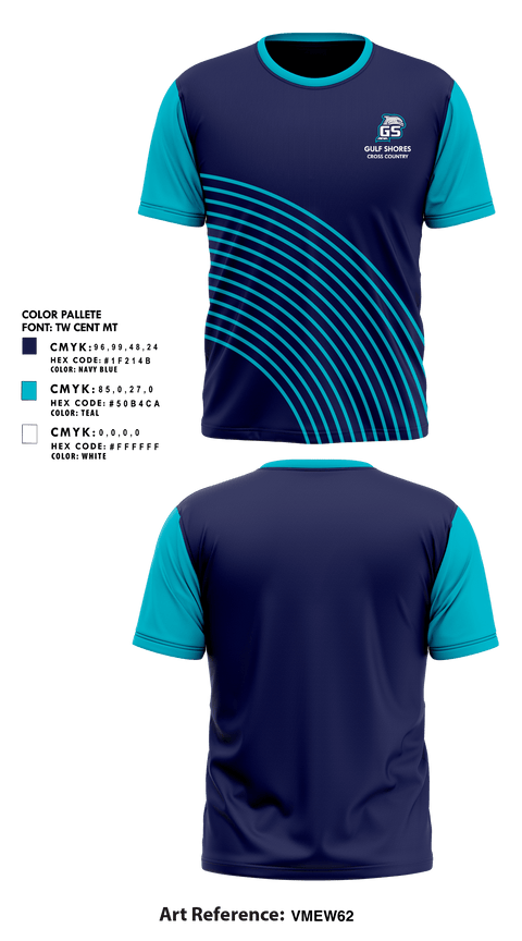 Short Sleeve Performance Shirt, Gulf Shores High School Cross Country, Cross Country, Teamtime, Team time, sublimation, custom sports apparel, team uniforms, spirit wear, spiritwear, sports uniforms, custom shirts, team store, custom team store, fundraiser sports, apparel fundraiser