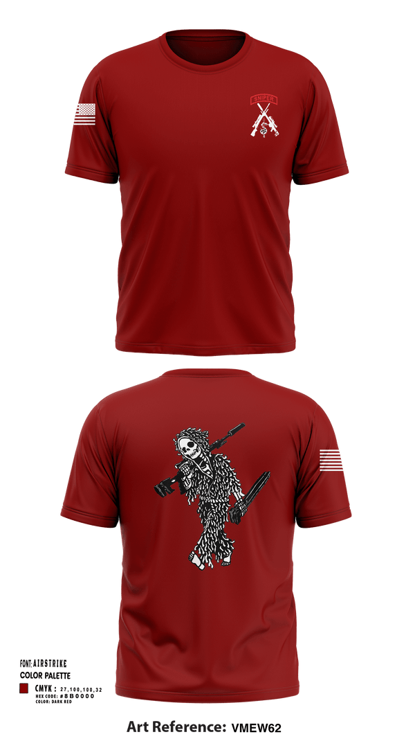Short Sleeve Performance Shirt, 2-5 CAV Snipers, Army, Teamtime, Team time, sublimation, custom sports apparel, team uniforms, spirit wear, spiritwear, sports uniforms, custom shirts, team store, custom team store, fundraiser sports, apparel fundraiser