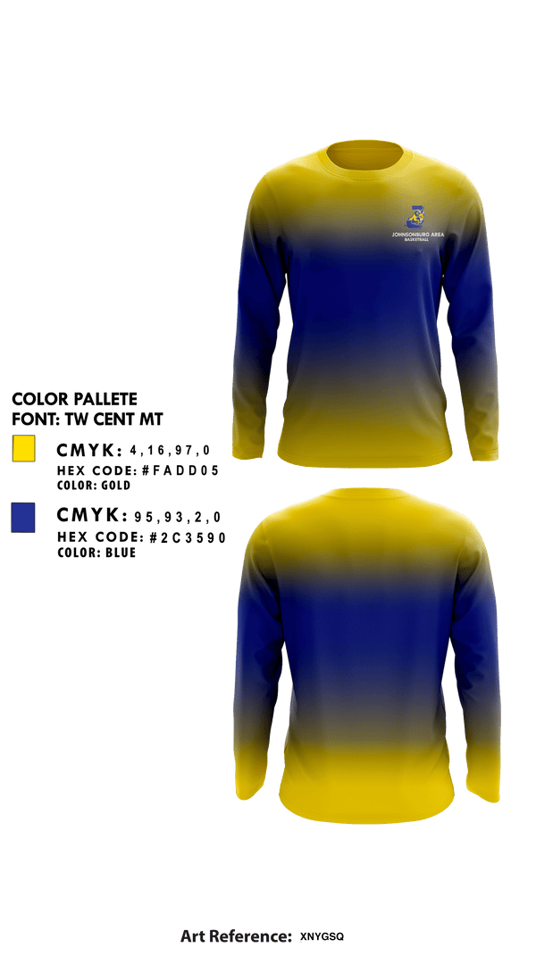 Long Sleeve Performance Shirt, Johnsonburg Area Senior High School Basketball, Men's Basketball, Teamtime, Team time, sublimation, custom sports apparel, team uniforms, spirit wear, spiritwear, sports uniforms, custom shirts, team store, custom team store, fundraiser sports, apparel fundraiser