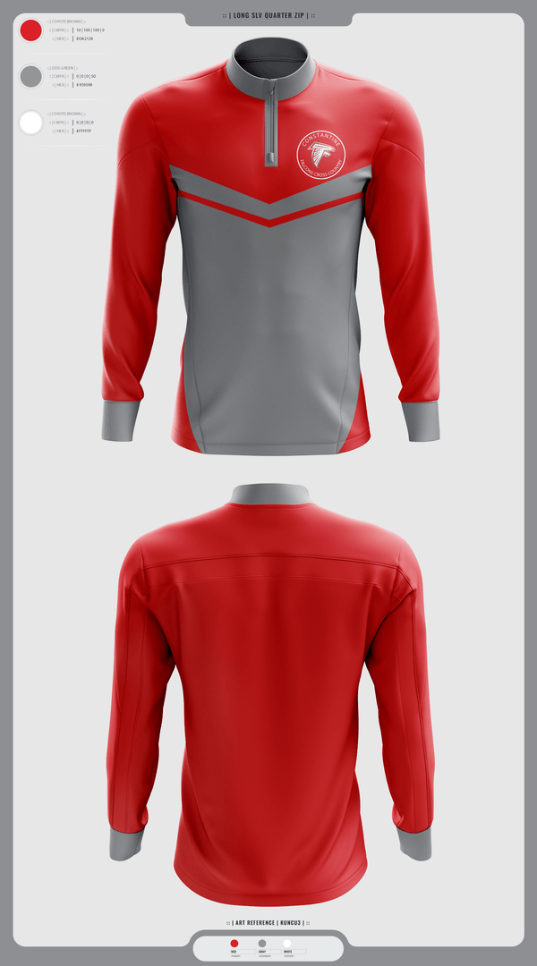 Quarter Zip Jacket, Constantine High School Cross Country, Cross Country, Teamtime, Team time, sublimation, custom sports apparel, team uniforms, spirit wear, spiritwear, sports uniforms, custom shirts, team store, custom team store, fundraiser sports, apparel fundraiser