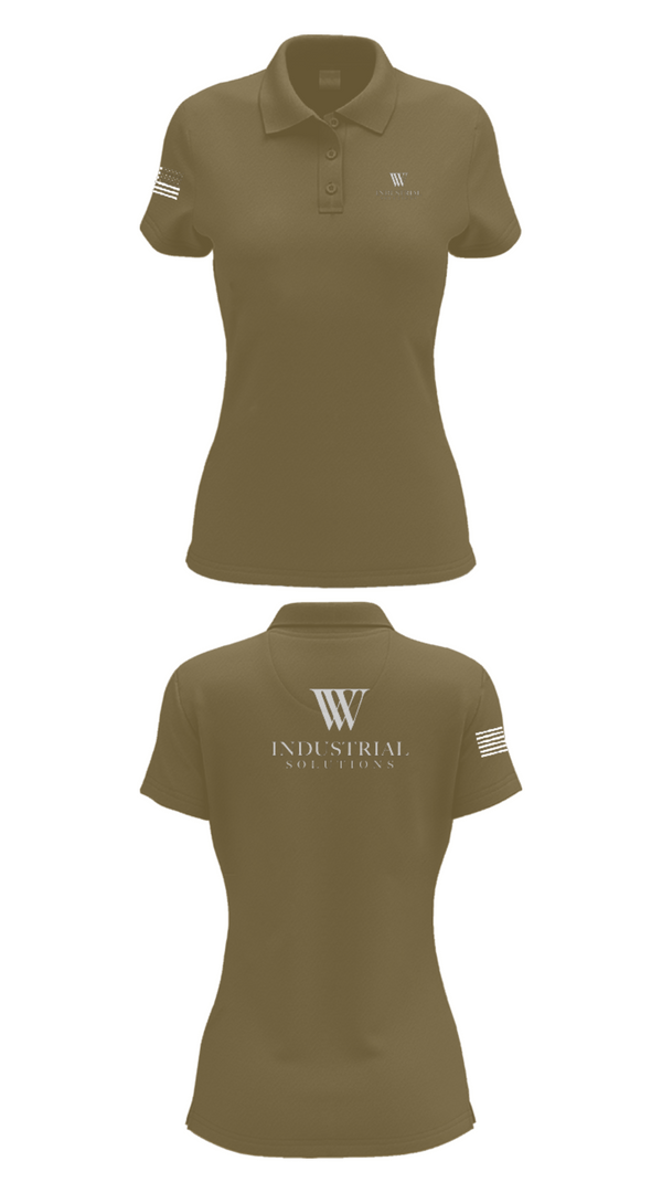 Womens Short Sleeve Performance Polo, WV Industrial Solutions, , Teamtime, Team time, sublimation, custom sports apparel, team uniforms, spirit wear, spiritwear, sports uniforms, custom shirts, team store, custom team store, fundraiser sports, apparel fundraiser