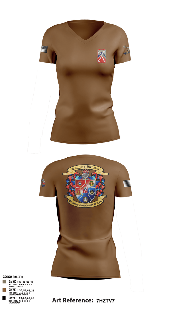 Womens Short Sleeve Vneck Shirt, 16th Sustainment Brigade, Army, Teamtime, Team time, sublimation, custom sports apparel, team uniforms, spirit wear, spiritwear, sports uniforms, custom shirts, team store, custom team store, fundraiser sports, apparel fundraiser