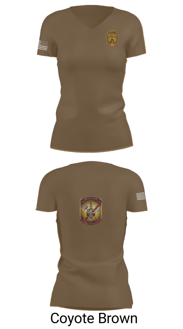 Women's Short Sleeve Vneck Shirt, 4th Law Enforcement Battalion Bravo Company, Marines, Teamtime, Team time, sublimation, custom sports apparel, team uniforms, spirit wear, spiritwear, sports uniforms, custom shirts, team store, custom team store, fundraiser sports, apparel fundraiser