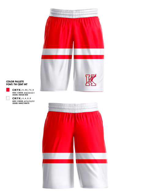 Mens Basketball Shorts, Kootenai Warriors, Women's Basketball, Teamtime, Team time, sublimation, custom sports apparel, team uniforms, spirit wear, spiritwear, sports uniforms, custom shirts, team store, custom team store, fundraiser sports, apparel fundraiser