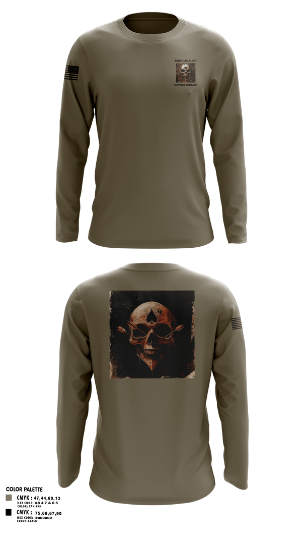 Long Sleeve Performance Shirt, 389th MI BN, Army, Teamtime, Team time, sublimation, custom sports apparel, team uniforms, spirit wear, spiritwear, sports uniforms, custom shirts, team store, custom team store, fundraiser sports, apparel fundraiser