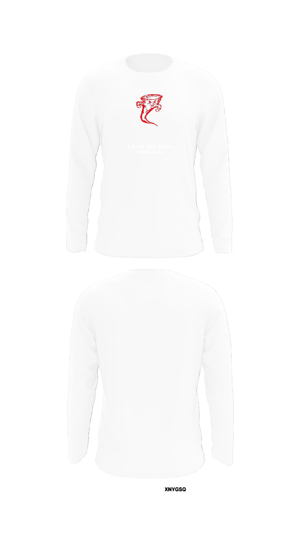 Long Sleeve Performance Shirt, Eureka High School Basketball, Women's Basketball, Teamtime, Team time, sublimation, custom sports apparel, team uniforms, spirit wear, spiritwear, sports uniforms, custom shirts, team store, custom team store, fundraiser sports, apparel fundraiser