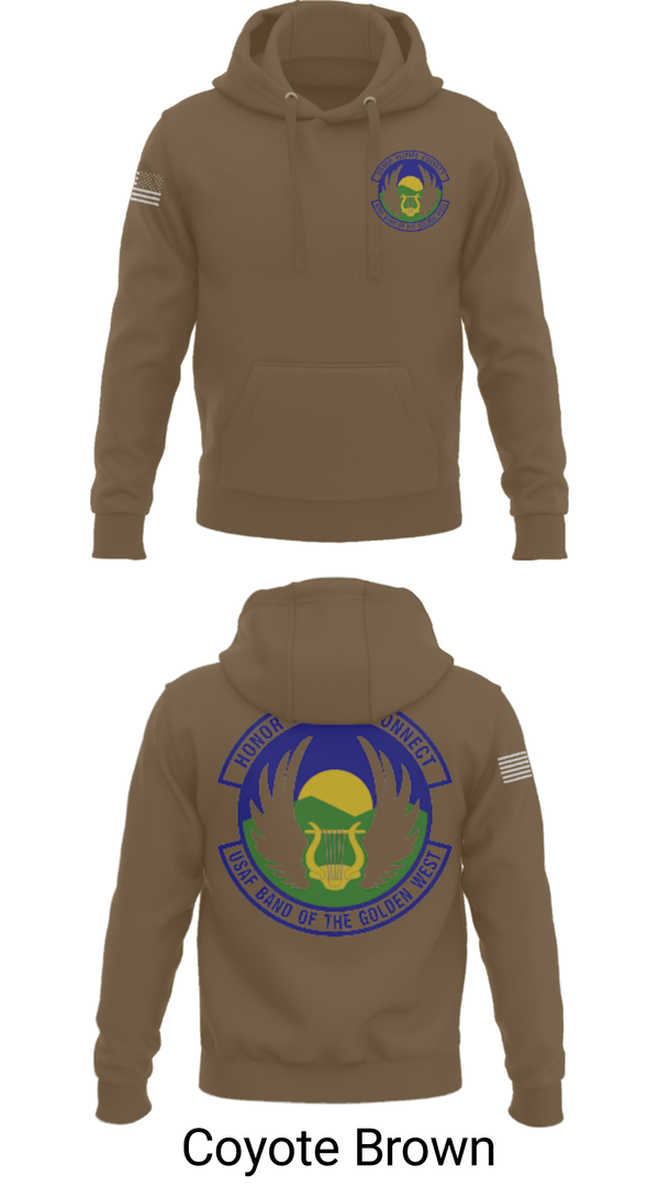 Hoodie, USAF Band of the Golden West, , Teamtime, Team time, sublimation, custom sports apparel, team uniforms, spirit wear, spiritwear, sports uniforms, custom shirts, team store, custom team store, fundraiser sports, apparel fundraiser