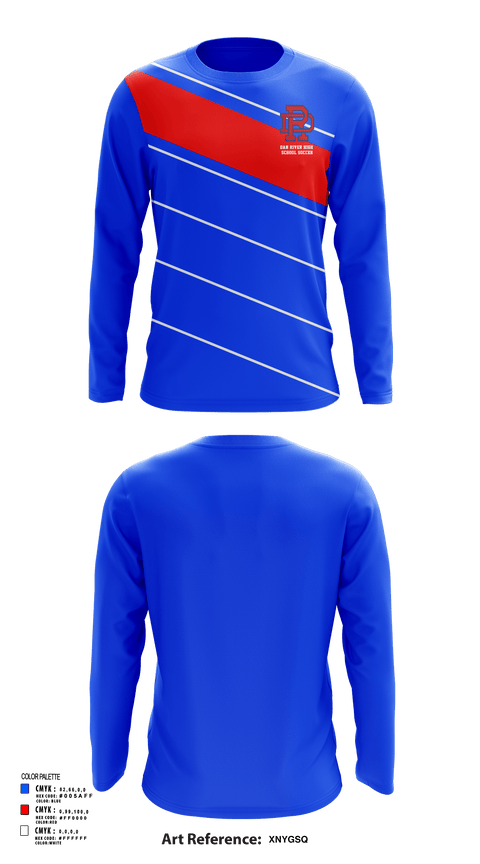 Long Sleeve Performance Shirt, Dan River High School Soccer, Men's Soccer, Teamtime, Team time, sublimation, custom sports apparel, team uniforms, spirit wear, spiritwear, sports uniforms, custom shirts, team store, custom team store, fundraiser sports, apparel fundraiser