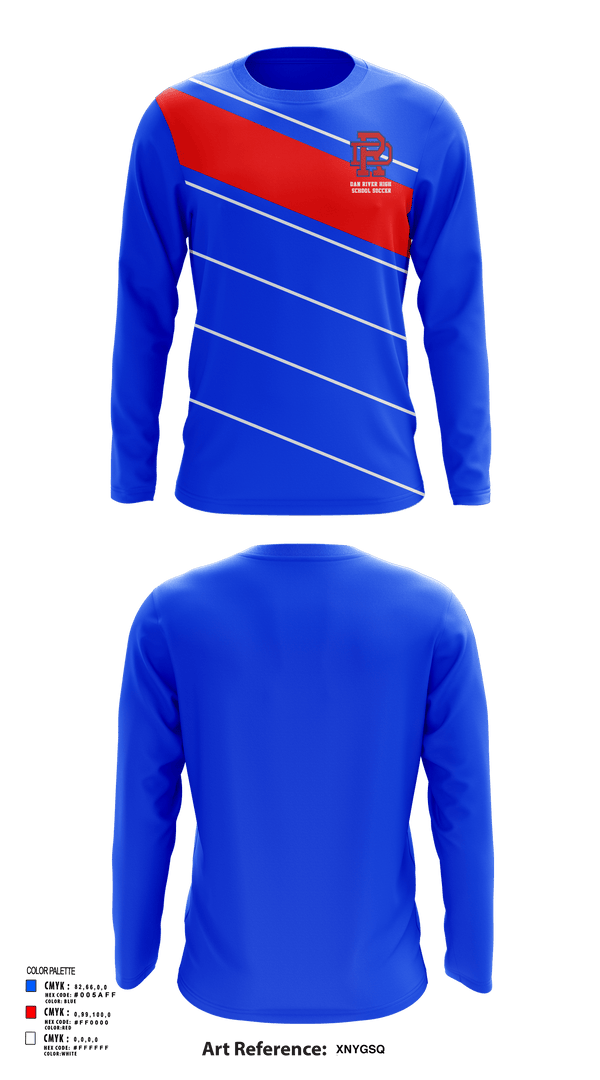 Long Sleeve Performance Shirt, Dan River High School Soccer, Men's Soccer, Teamtime, Team time, sublimation, custom sports apparel, team uniforms, spirit wear, spiritwear, sports uniforms, custom shirts, team store, custom team store, fundraiser sports, apparel fundraiser