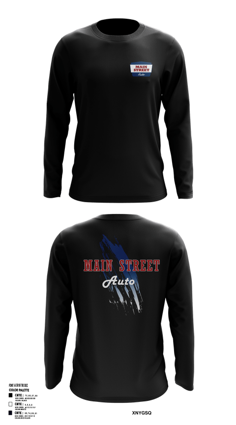Long Sleeve Performance Shirt, Main Street Automotive, , Teamtime, Team time, sublimation, custom sports apparel, team uniforms, spirit wear, spiritwear, sports uniforms, custom shirts, team store, custom team store, fundraiser sports, apparel fundraiser