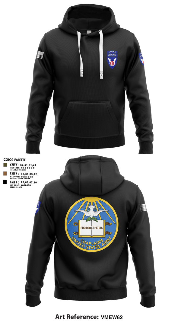 Hoodie, 11th Infantry Division (ABN), Army, Teamtime, Team time, sublimation, custom sports apparel, team uniforms, spirit wear, spiritwear, sports uniforms, custom shirts, team store, custom team store, fundraiser sports, apparel fundraiser