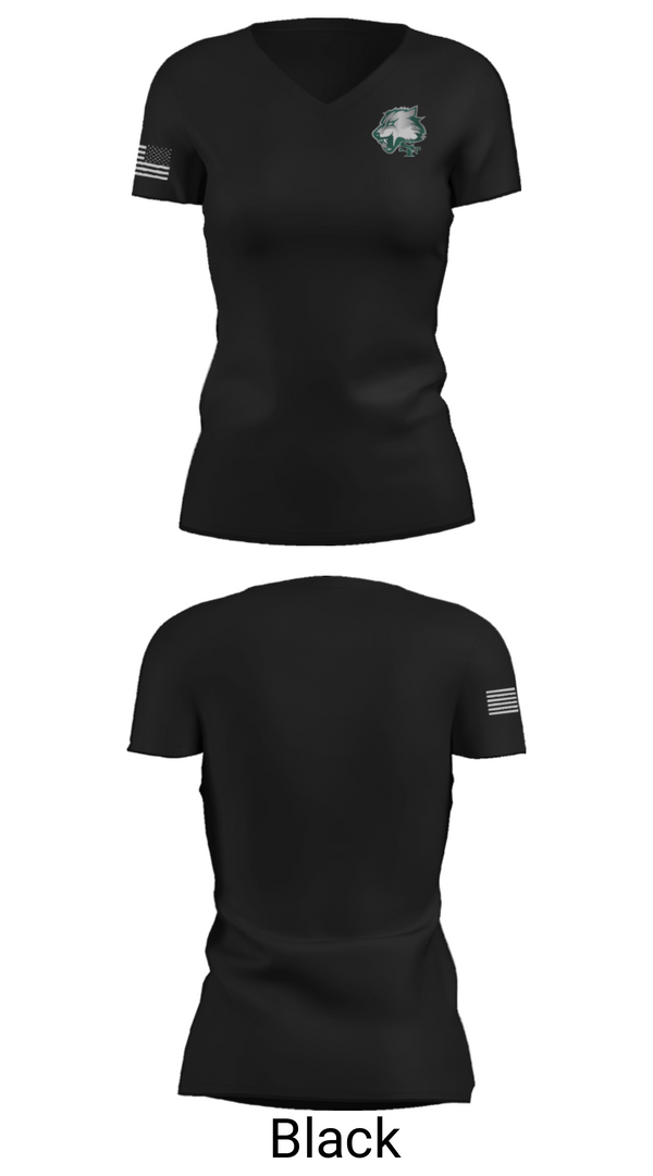 Womens Short Sleeve Vneck Shirt, Edmond Santa Fe High School Football, Football, Teamtime, Team time, sublimation, custom sports apparel, team uniforms, spirit wear, spiritwear, sports uniforms, custom shirts, team store, custom team store, fundraiser sports, apparel fundraiser