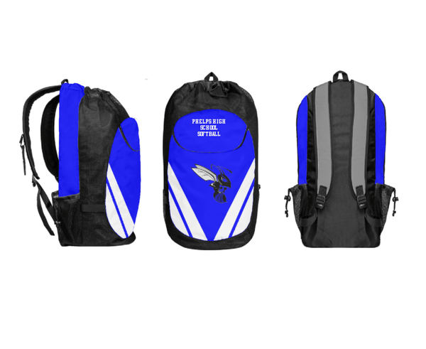 Gear Bag, Phelps High School Softball, Softball, Teamtime, Team time, sublimation, custom sports apparel, team uniforms, spirit wear, spiritwear, sports uniforms, custom shirts, team store, custom team store, fundraiser sports, apparel fundraiser