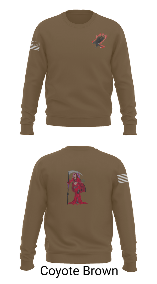 Crew Neck Sweatshirt, A Co. 152 BEB, Army, Teamtime, Team time, sublimation, custom sports apparel, team uniforms, spirit wear, spiritwear, sports uniforms, custom shirts, team store, custom team store, fundraiser sports, apparel fundraiser