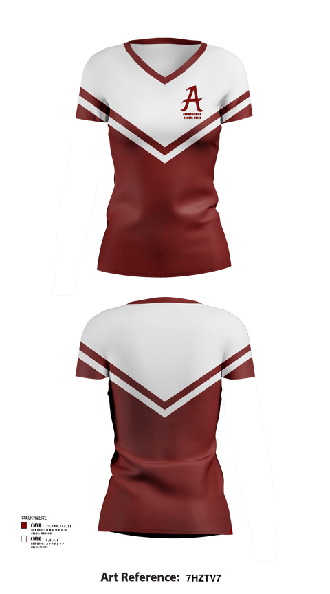 Womens Short Sleeve Vneck Shirt, Ardmore High School Cheer, Cheer, Teamtime, Team time, sublimation, custom sports apparel, team uniforms, spirit wear, spiritwear, sports uniforms, custom shirts, team store, custom team store, fundraiser sports, apparel fundraiser