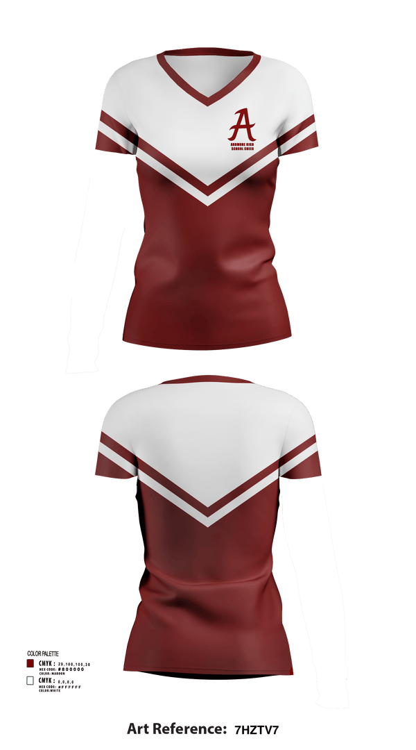 Womens Short Sleeve Vneck Shirt, Ardmore High School Cheer, Cheer, Teamtime, Team time, sublimation, custom sports apparel, team uniforms, spirit wear, spiritwear, sports uniforms, custom shirts, team store, custom team store, fundraiser sports, apparel fundraiser