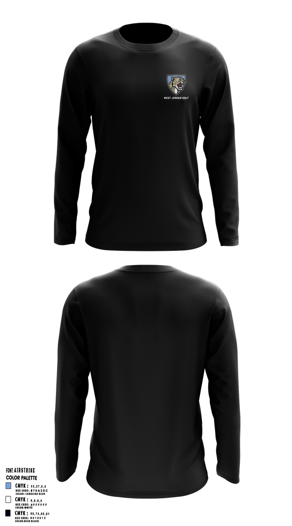 Long Sleeve Performance Shirt, West Jordan High School Golf, Golf, Teamtime, Team time, sublimation, custom sports apparel, team uniforms, spirit wear, spiritwear, sports uniforms, custom shirts, team store, custom team store, fundraiser sports, apparel fundraiser
