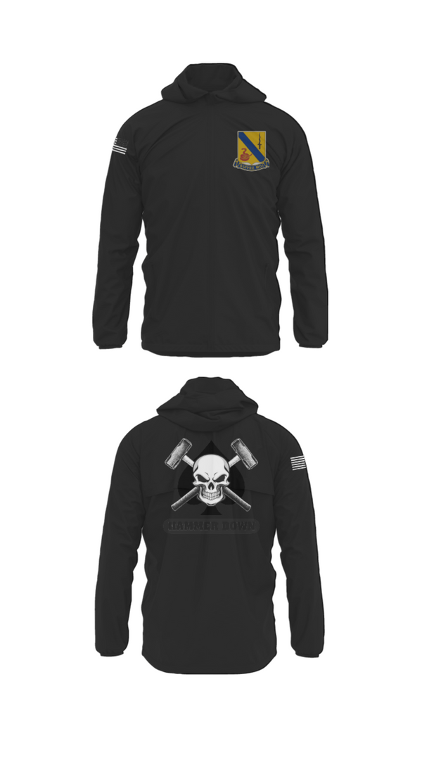 Windbreaker, 2-14 CAV ACE HIGH, Army, Teamtime, Team time, sublimation, custom sports apparel, team uniforms, spirit wear, spiritwear, sports uniforms, custom shirts, team store, custom team store, fundraiser sports, apparel fundraiser