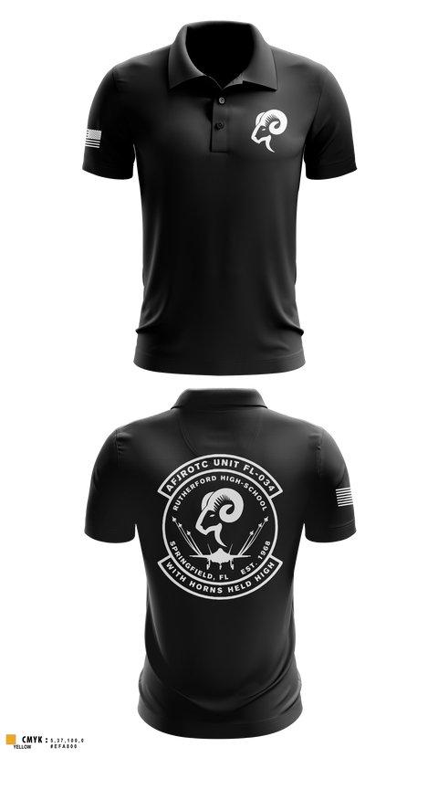Short Sleeve Performance Polo, AFJROTC FL-034, Air Force, Teamtime, Team time, sublimation, custom sports apparel, team uniforms, spirit wear, spiritwear, sports uniforms, custom shirts, team store, custom team store, fundraiser sports, apparel fundraiser
