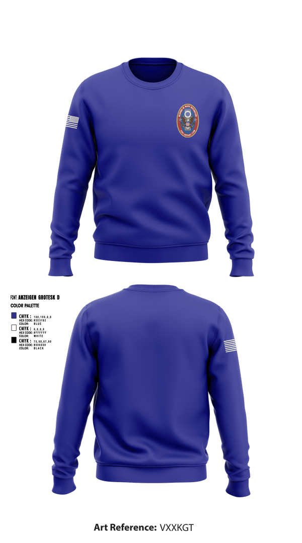 Crew Neck Sweatshirt, 95th WMD CST, National Guard, Teamtime, Team time, sublimation, custom sports apparel, team uniforms, spirit wear, spiritwear, sports uniforms, custom shirts, team store, custom team store, fundraiser sports, apparel fundraiser