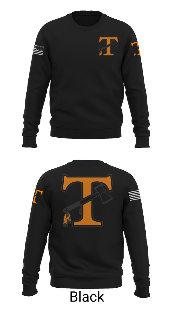 Crew Neck Sweatshirt, Tecumseh indian, Wrestling, Teamtime, Team time, sublimation, custom sports apparel, team uniforms, spirit wear, spiritwear, sports uniforms, custom shirts, team store, custom team store, fundraiser sports, apparel fundraiser