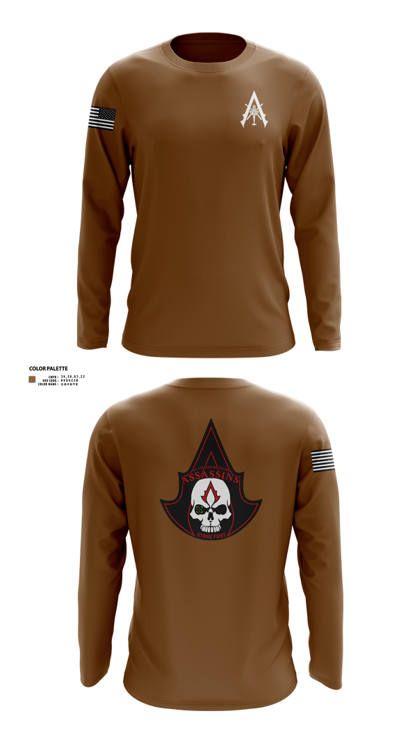Long Sleeve Performance Shirt, A Co. 1-3 AB, Army, Teamtime, Team time, sublimation, custom sports apparel, team uniforms, spirit wear, spiritwear, sports uniforms, custom shirts, team store, custom team store, fundraiser sports, apparel fundraiser