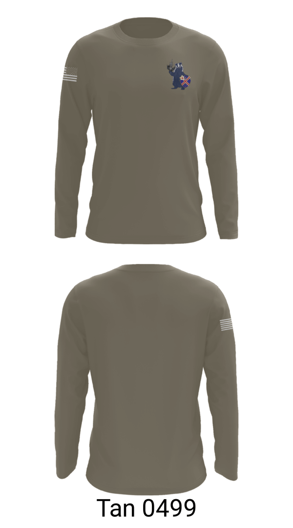 Long Sleeve Performance Shirt, Badger platoon, Army, Teamtime, Team time, sublimation, custom sports apparel, team uniforms, spirit wear, spiritwear, sports uniforms, custom shirts, team store, custom team store, fundraiser sports, apparel fundraiser